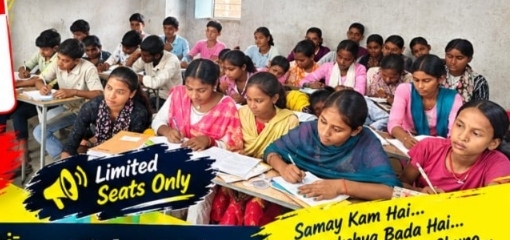 Real students studying in classroom at Veera Successforge Classes